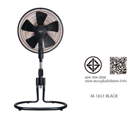 พัดลมตั้งพื้น 16 นิ้ว MIRA M-1651 BLACK_2